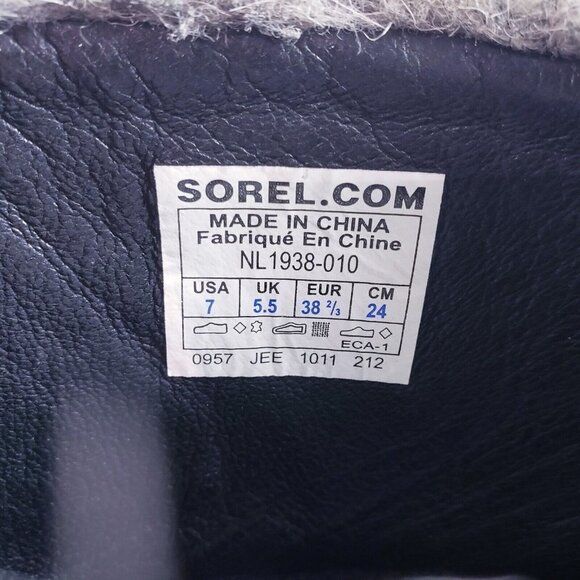 Sorel Women's Tall Faux Fur Front Zip Waterproof Winter Boots Size 7 - Picture 9 of 9